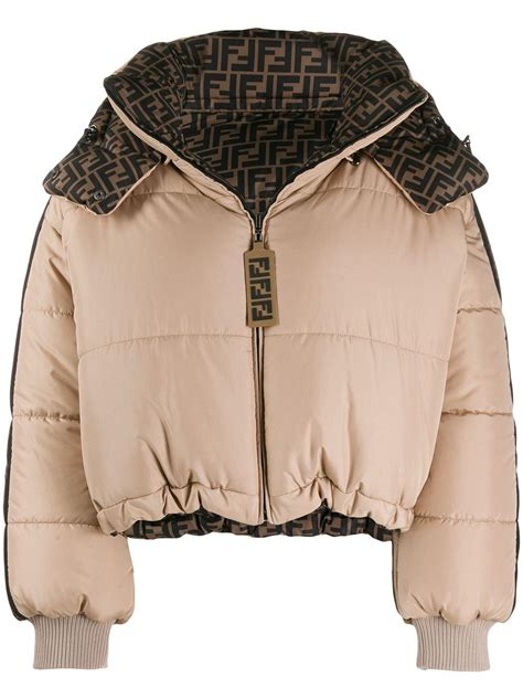 fendi pink puffer|fendi puffer jacket reversible.